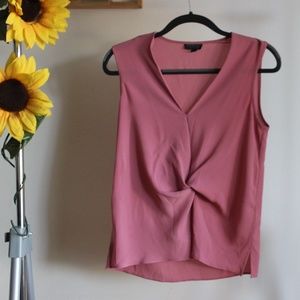 Topshop Front Knot Blouse